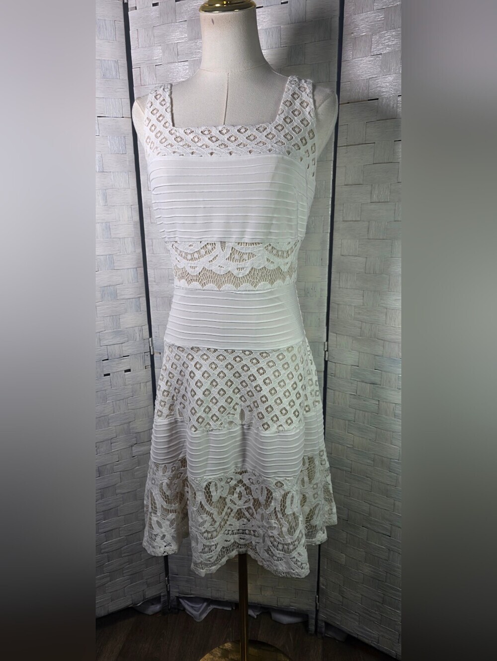 RYAN MICHELLE Lace Fit-and-Flare Sundress
